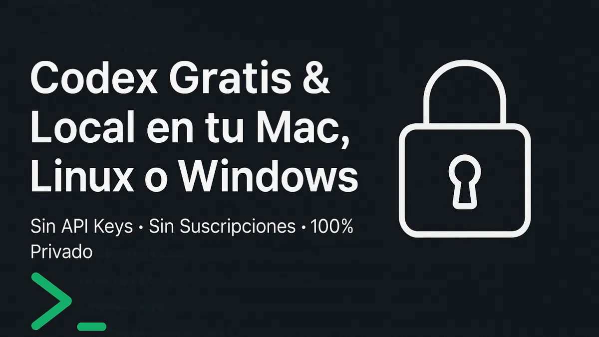 ¿Querés un “Codex” local, gratis y totalmente privado?