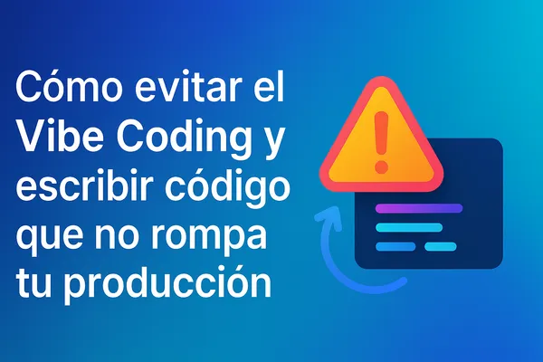 Cómo evitar el Vibe Coding y escribir código que no rompa tu producción.