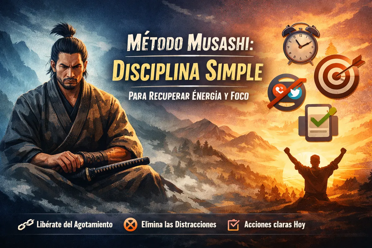 Método Musashi: disciplina simple para recuperar energía y foco